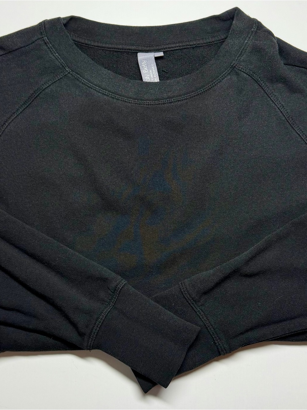 Sweaty Betty After Class Sweatshirt XS Black Raglan Crewneck Athleisure Yoga